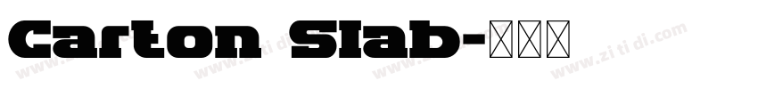 Carton Slab字体转换